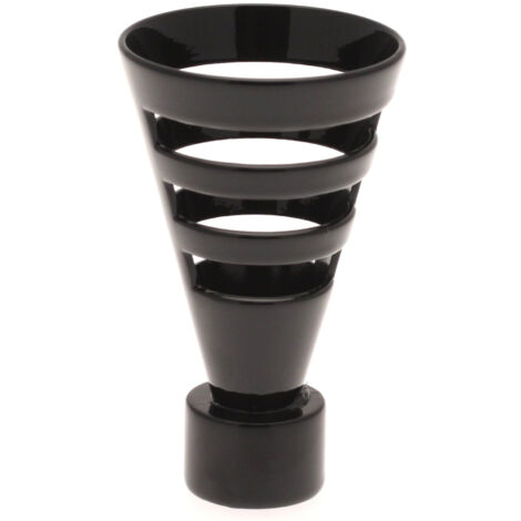 Embouts Calice Rideau Noir 20mm - HOMEMAISON (1/2)