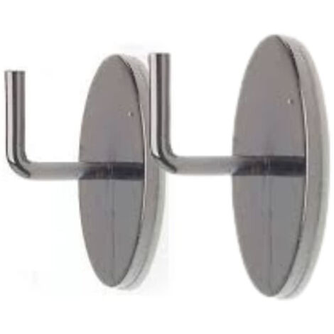 Supports Adhésifs Rideaux Métal Noir - Ateliers 28