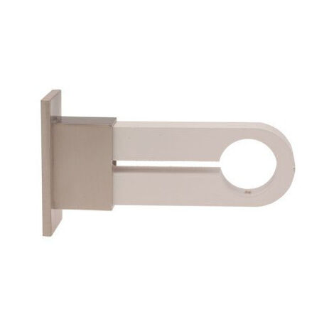 1 Support Moyen Bois/Métal - Blanc Mat - 10,5CM - Diamètre 28 (1/2)