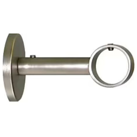 Tringle à Rideaux 2 Voies 16 Mm Fixation Plafond – Chrome Mat, Longueur Sur Mesure Jusqu’à 6 M, Fournie Avec Supports