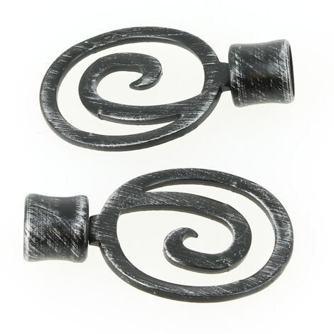 Lot de 2 embouts en fer pour tringles à rideaux de 22 mm et 28 mm de diamètre – acheter les meilleurs produits dans la boutique en ligne