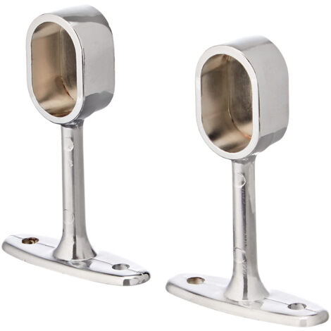 Supports tringle à rideaux Ateliers28 - Chrome (1/4)