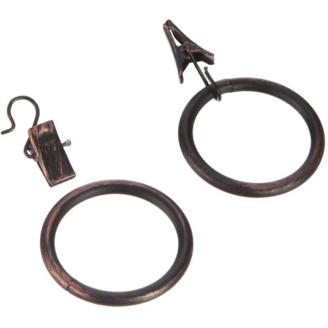 Anneaux Rideaux Bronze Ateliers 28 - Pinces