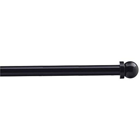 Tringle à rideaux extensible noire 70-110 cm – Métal robuste – Finition mate moderne – Installation facile et rapide – Maisange