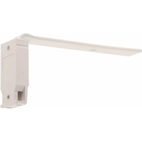 2 Supports Equerre Acier + Murale - Blanc - 125MM - 14x8 (1/2)