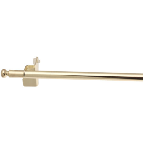 Tringle à rideaux dorée 120cm en métal – Installation facile sans perçage – Compatible PVC, bois, aluminium – Design moderne – Ateliers 28