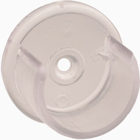 2 Supports Entre-Murs Universels Plastique ø20 - Translucide (1/2)