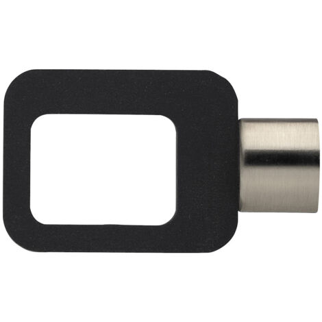 1 Embout Sofa - Noir Mat - Diamètre 28 (1/2)