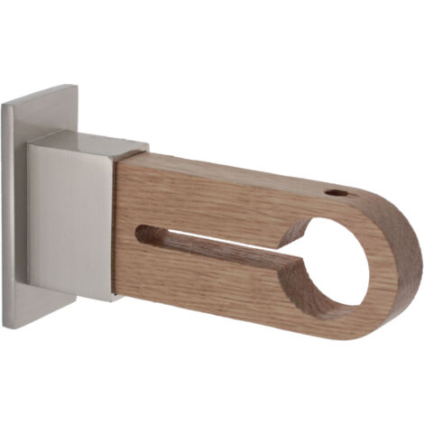 1 Support moyen - Bois Métal - Chêne Naturel - Diamètre 28 (1/2)