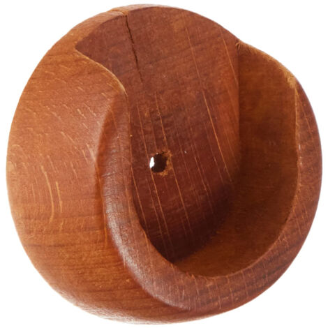 Lot de 2 supports de tringle à rideaux en bois massif robustes pour tringle à rideaux muraux, lot de 2 bases de tringle à rideau, a