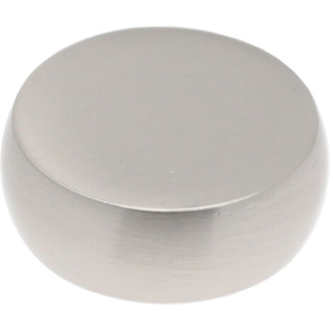 2 Embouts Bouchon - Chrome Mat - Diamètre 25 (1/2)