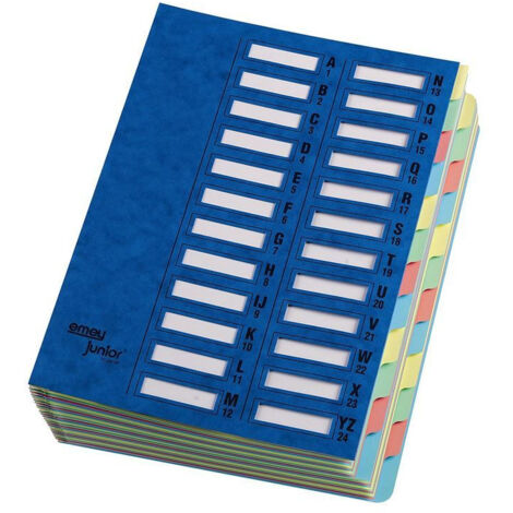 Tri Classeur EMEY 24 Compartiments - Bleu (1/2)