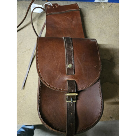 Sacoches Selle Cheval Cuir Vintage - Fabriquées Aux USA - Style 40