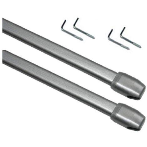 Tringles à Rideaux Extensibles Ateliers28 - Extensible 50x80 - Gris (1/5)