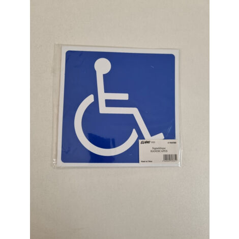 Pictogramme Handicapé Bleu et Blanc - Signalétique ELAMI (1/3)