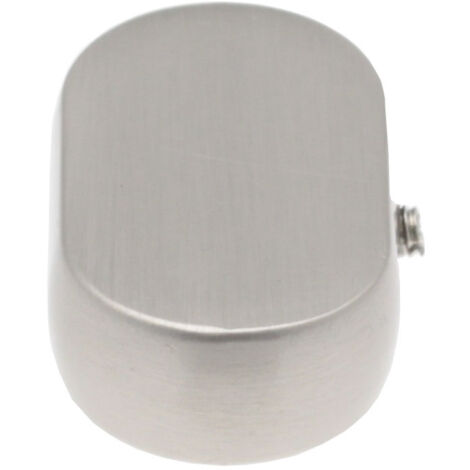 2 Embouts Bouchon - Chrome Mat - 30x15 (1/2)