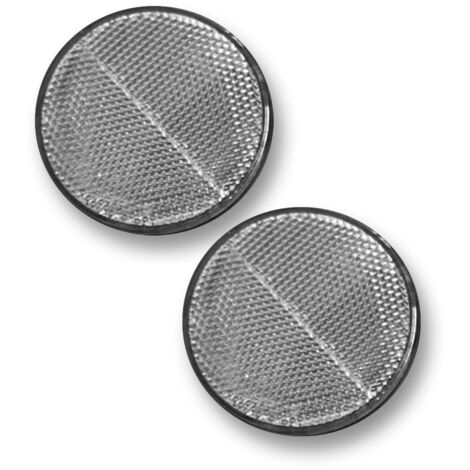 Paire De Catadioptres Réfléchissants Orange - Homologués E11 - 90x35 Mm - Autocollants Véhicule