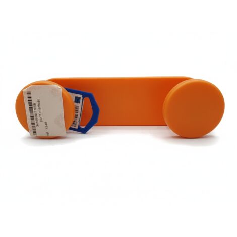 BORI PLUS - Porte-manteau - 3 têtes orange - Fixation invisible - Neuf - Voir photos (1/4)