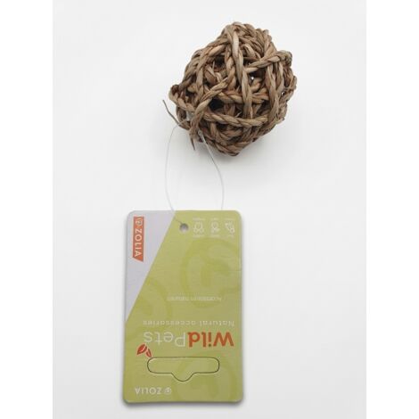 ZOLIA - Balle à ronger WildPets - Fibres végétales naturelles - Idéal lapins et rongeurs - Voir photos