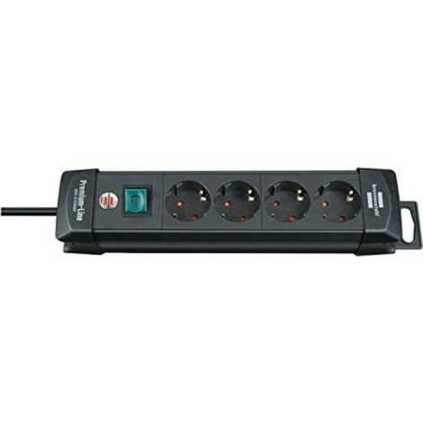 [Lot de 2] - BRENNENSTUHL - Multiprise 4 prises Premium-Line - 3600W 1.8m - Fixation murale et garantie 5 ans - Neuf - Voir photos (1/5)