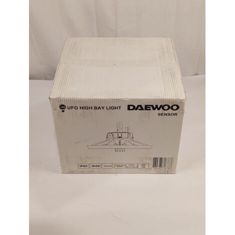 Lot de 6 - DAEWOO - UFO HIGH BAY LIGHT - 250W 185lm/W IP65 - Puissance réglable avec capteurs et télécommande - Neuf - Voir photos