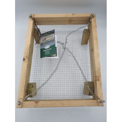 BEST FOR BIRDS - Mangeoire de sol et suspendue - Bois naturel et fond drainant - Double usage polyvalent - Voir photos (1/4)