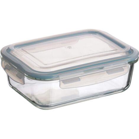Urban Living FRIGOBOX - BOITE HERMETIQUE EN VERRE RECTANGULAIRE 1550ML 22X17XH8CM (1/4)