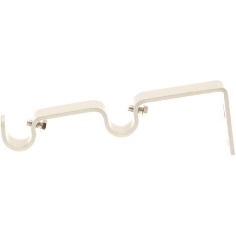 HOMEMAISON Paire Supports Muraux Doubles pour Barre ø 16mm