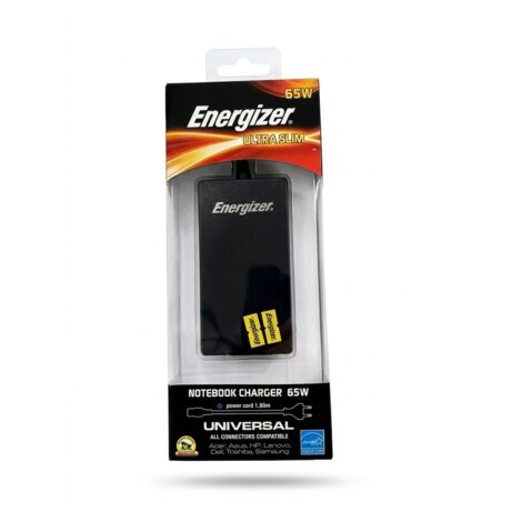 ENERGIZER - Chargeur universel notebook - 65W - Ultra Slim 1.6cm - 10 embouts inclus - Voir photos