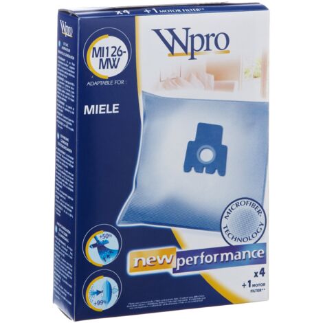 Wpro Sac d'aspirateur en micro-fibres pour Miele MI126-MW (1/2)