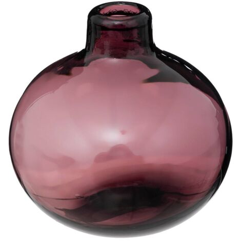 Vase Soliflore en Verre Prune D 12 cm - Atmosphera
