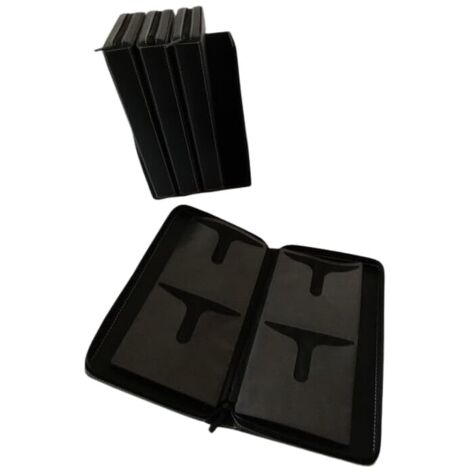 Coffret de 4 étuis de Rangement pour 48 DVD ou CD avec Fermeture Éclair. Soit 192 Cd/DVD. Idéal pour un usage personnel ou professionnel. (1/5)