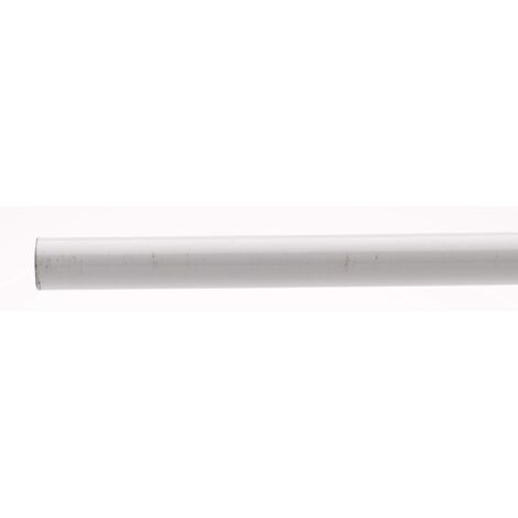 TRINGLES Rondes pour VITRAGE Metal Ø10 1 Tringle Ronde Embout Cylindre 70-110CM Blanc (1/2)
