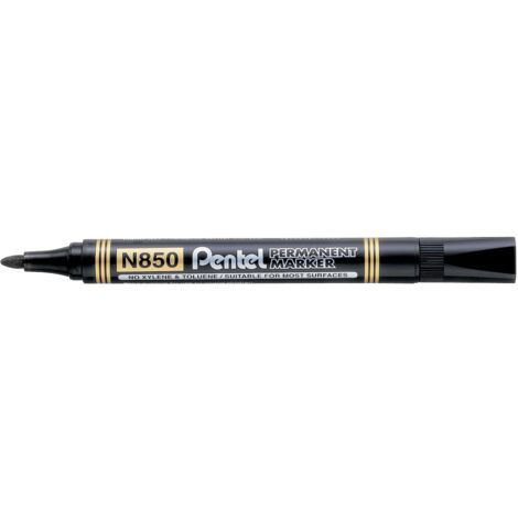 Pentel Marqueur permanent indélébile N850 pointe conique 1,5 mm - Noir (1/2)