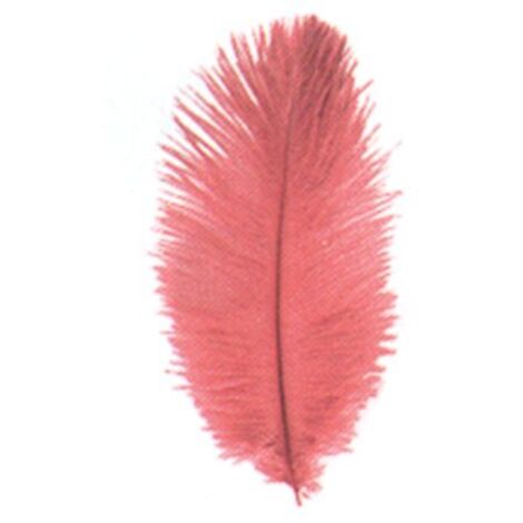 DIGE n27pl06/07 - Sachet de 3 plumes d'autruche 20 cm, rouge (1/2)