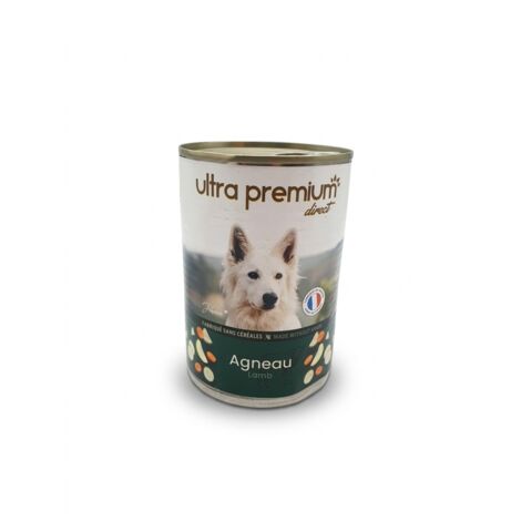 ULTRA PREMIUM DIRECT - Pâtée pour chien - Agneau et Porc - Sans céréales - Fabriqué en France - Voir photos