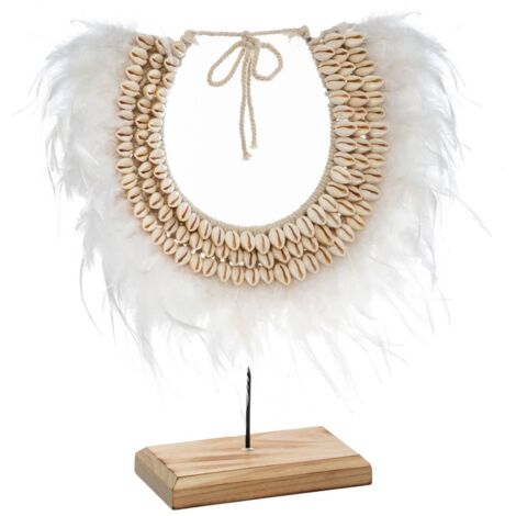 Atmosphera - Collier de Plumes décoratif Ritual H40 cm (1/3)