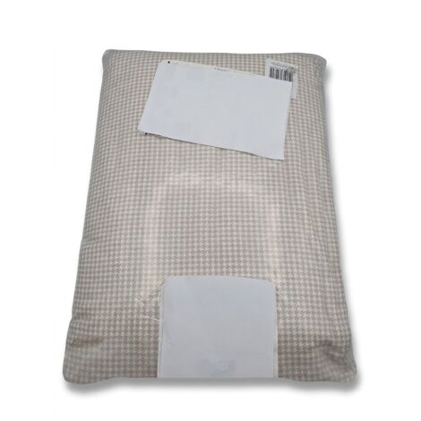 Parure de lit - Flanelle - Motif pied-de-poule beige - AOP - EAN 4052216849804 - Matière douce et chaude - Voir photos pour détails (1/4)