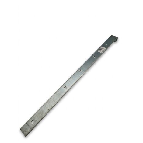 Penture forte - 80 cm - Acier zingué - 6 trous carrés pour boulons Japy - 80 ZG - EAN 3202672428351 - Fabriqué en France - Voir photos pour détails (1/4)