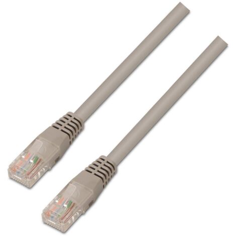 AISENS A135 - 0228 - Câble réseau latiguillo RJ45 (0.5 m, 10/100/1000 Mbit/s, commutateur/routeur/Modem/Panneau de Brassage/Point d'accès/Champs de jonction) Couleur Gris (1/3)