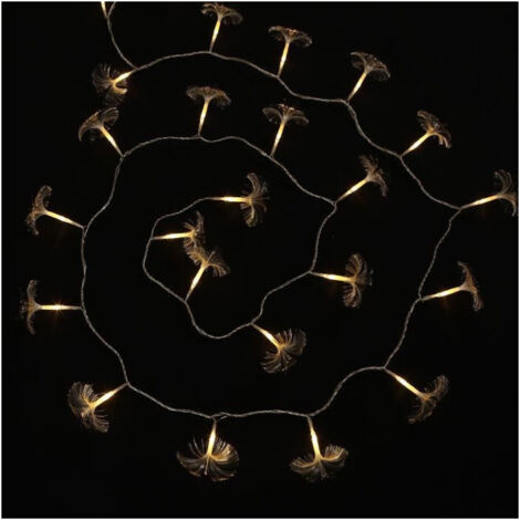 E=M6 - Guirlande Bouquets 32 LED - Blanc chaud 7m - 8 modes mémoire - Intérieur Extérieur - Voir photos (1/2)