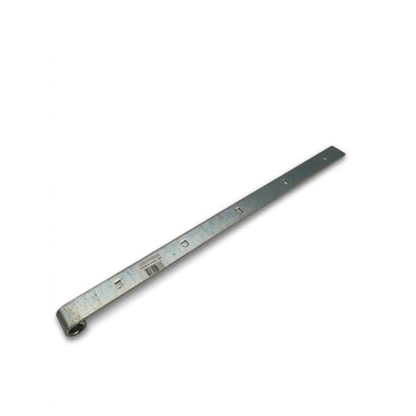 Penture forte à bout roulé - Largeur 50 mm - Acier zingué - 6 trous carrés - Réf 54 - EAN 3390971125524 - Fabriqué en France - Voir photos pour détails (1/4)