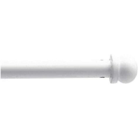ATELIERS 28 2 x Tringle de vitrage Extensible avec Embout Boule - Ronde diamètre 7 - Métal (Rouge (1/3)