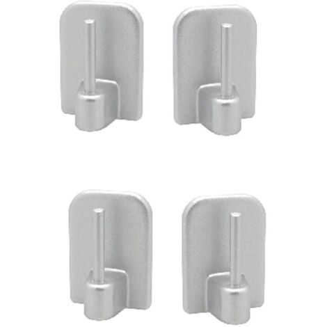 ATELIERS 28 Supports - Crochets adhésifs/Autocollant pour Tringle de vitrage - (Gris Lot de 8) (1/4)