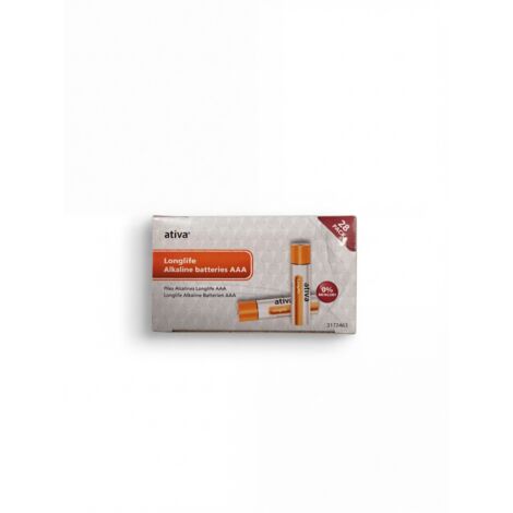 Lot de 28 Piles alcalines AAA - ATIVA - 1.5V Longlife - Haute performance sans mercure - Voir photos (1/3)