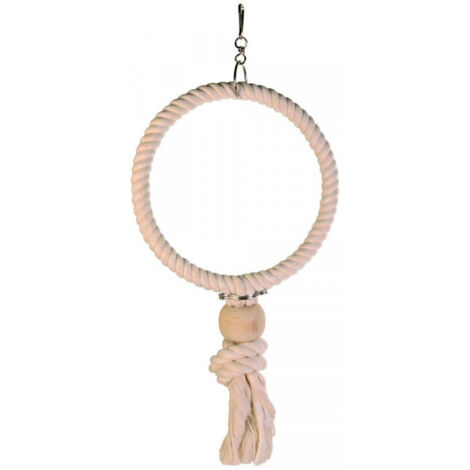 Anneau en corde avec bloc en bois ø 24 cm