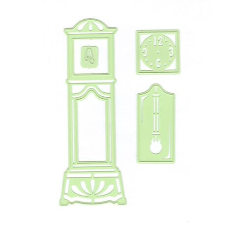 LeCrea 3-D dies Grandfather Clock Matrice de découpe et d'embossage (1/2)