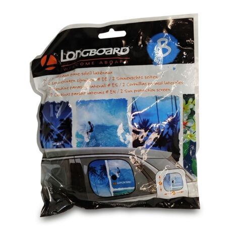 LONGBOARD - Lot de 2 Rideaux pare-soleil latéraux - 36x44cm - Protection chaleur et UV - Installation rapide - Voir photos (1/3)