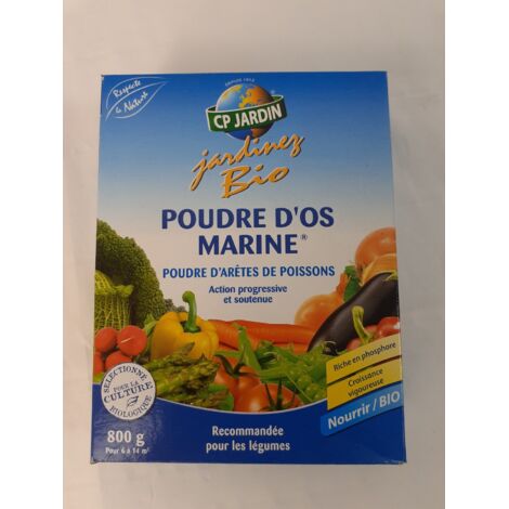 CP JARDIN - Poudre d'os marine - Engrais bio 800g - Riche en phosphore - Action progressive - Voir photos