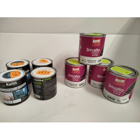 Lot de 8 - KALITT ET DECOR CASA - Peintures et émaux intérieurs - Monocouche et brillant - Multi-supports - Voir photos (1/5)
